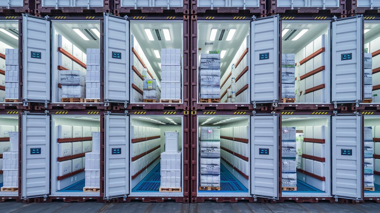 a photo of a set of refrigerated shippin jt5Ztc8T567Vjn8yR mkw 8CMqmSyySMatcsPXXUikOw